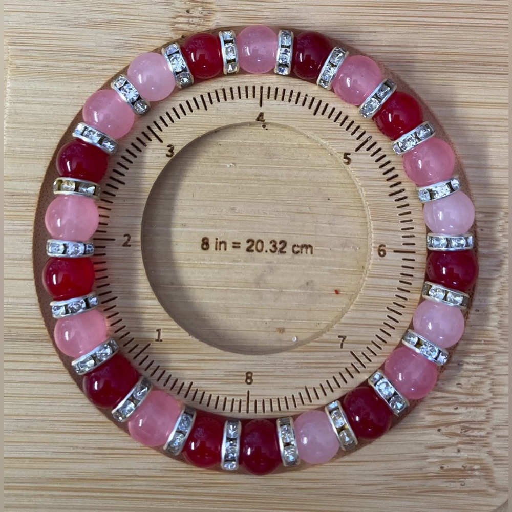 Red and pink bracelet